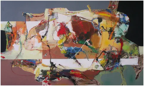 Fest,  Acryl  auf Leiwand,    Format 100 x 150 cm.