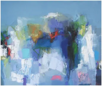 Ohne Titel II  Oel auf Leiwand, Format 100 x 120 cm.VERKAUFT