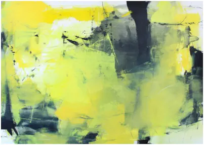 "Day from Desert"  Oel auf Leiwand, Format 100 x 140 cm. 