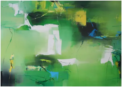 "Without us"   Oel auf Leiwand, Format 100 x 140 cm.
