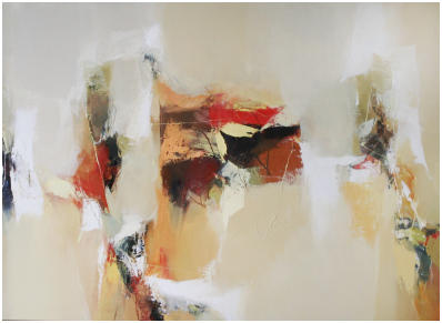 "Reise in ein neues Land"    Oel auf Leiwand, Format 100 x 140 cm. VERKAUFT