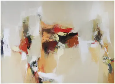 "Reise in ein neues Land"    Oel auf Leiwand, Format 100 x 140 cm. VERKAUFT