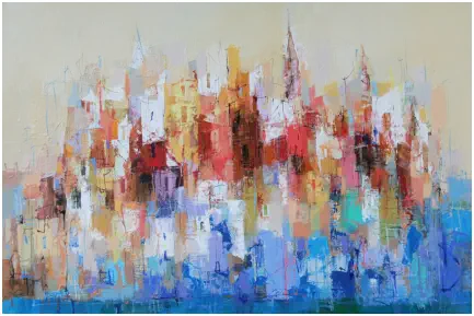 Côte d'Azur IV,   Oel auf Leiwand, Format 80 x 120 cm.    VERKAUFT