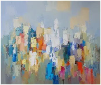 Saint Tropez,   Oel auf Leiwand, Format 100 x 120 cm. VERKAUFT