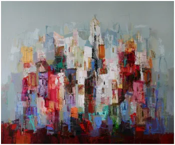 Provence,  Oel auf Leiwand, Format  100 x 120 cm.    VERKAUFT