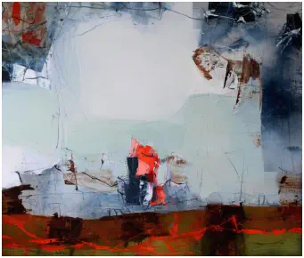 "Vergessene Ufer II"    Öl  auf Leiwand,    Format 120 x 140 cm. VERKAUFT