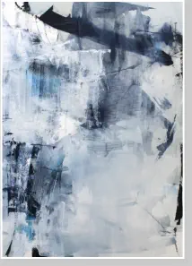 "Spuren der Zeit"   Oel auf Leiwand, Format  100 x 100 cm. 