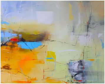 "Idea of Existence"   Oel auf Leiwand, Format 100 x 120 cm.