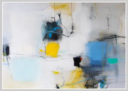 "Luftpalast"   Oel auf Leiwand, Format 100 x 120 cm.