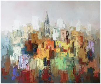 Côte d’Azur V,   Oel auf Leiwand, Format 100 x 120 cm. VERKAUFT
