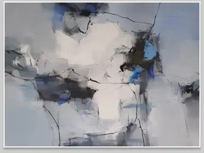 Play of lights,  Oel auf Leiwand, Format 90 x 120 cm. 