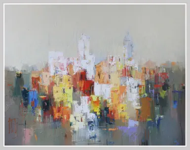 Licht über Provence, 80 x 100 x 4cm. , 2025 - 