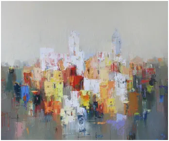 Licht über Provence, Öl auf Leinwand 80 x 100 x 4 , 2025 