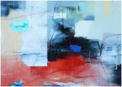 Profile of Passion,  Oel auf Leiwand, Format 100 x 140 cm. 