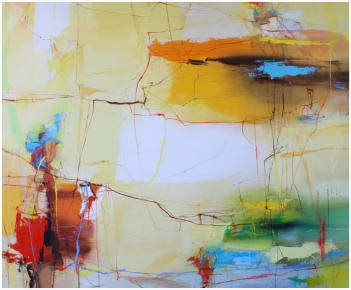 Desires of Belief,  Oel auf Leiwand, Format 100 x 120 cm.